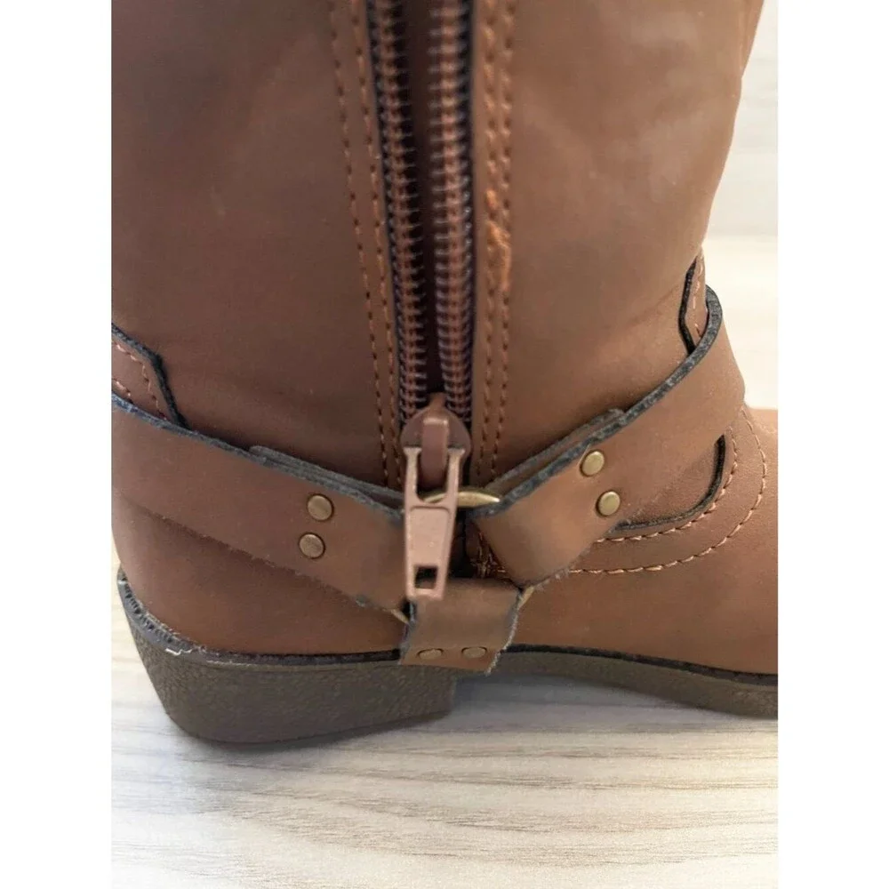 Disney Pixar Toy Story Woody & Forky Kids Cowboy Boots Brown Size 11 Western Zip